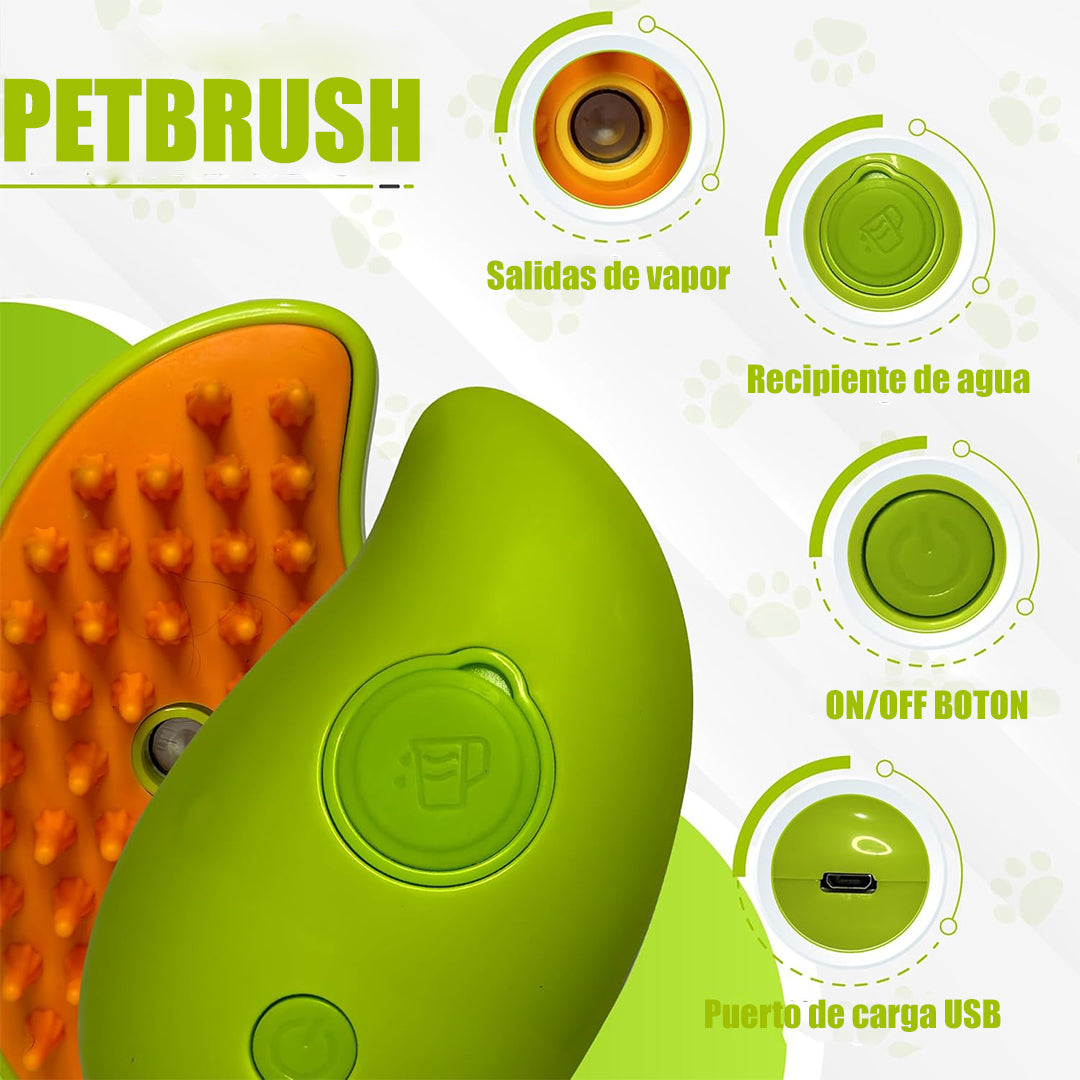 PETBRUSH® -Cepillo de limpieza a vapor para mascotas